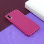 Carcasă de protecție din silicon pentru iPhone XS Max - fucsia