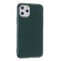 Carcasă de protecție din silicon pentru iPhone 11 Pro Max - verde închis