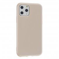 Carcasă de protecție din silicon pentru iPhone 11 Pro Max - bej