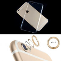Carcasă subţire ENKAY, cu protecţie de oţel pentru lentilă, pentru Apple iPhone 6 / 6S – aurie
