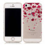 Carcasă din plastic moale, pentru Apple iPhone SE (2016) / 5S / 5 - inimă şi flori