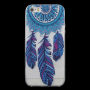 Carcasă de protecţie, din plastic moale, pentru Apple iPhone SE (2016) / 5 / 5S - albastru dreamcatcher