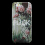 Carcasă de protecţie, din plastic moale, pentru Apple iPhone SE (2016) / 5 / 5S - FUCK