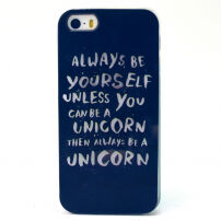Carcasă din plastic moale, pentru Apple iPhone SE (2016) / 5S / 5 - allways be a unicorn