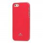 MERCURY GOOSPERY husă de protecție cu sclipici pentru iPhone 5 / 5S / SE (2016) - roșu