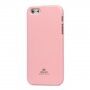 MERCURY GOOSPERY husă de protecție cu sclipici pentru iPhone 5 / 5S / SE (2016) - roz deschis