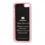 MERCURY GOOSPERY husă de protecție cu sclipici pentru iPhone 5 / 5S / SE (2016) - roz deschis