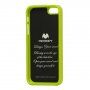 MERCURY GOOSPERY husă de protecție cu sclipici pentru iPhone 5 / 5S / SE (2016) - verde