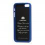 MERCURY GOOSPERY husă de protecție cu sclipici pentru iPhone 5 / 5S / SE (2016) - albastru