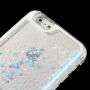Carcasă de protecţie, cu paiete mobile, pentru Apple iPhone 6 / 6S - paiete albastru deschis