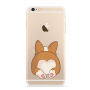 Carcasă din plastic moale, pentru Apple iPhone 6 / 6S - corgi