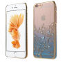 Carcasă de protecţie KAVARO, cu pietricele sclipitoare, pentru Apple iPhone 6S Plus / 6 Plus - albastru cu fluturi