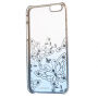 Carcasă de protecţie KAVARO, cu pietricele sclipitoare, pentru Apple iPhone 6S Plus / 6 Plus - albastru cu fluturi
