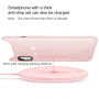 Încărcător wireless QI BASEUS, în stil donut, pentru Apple iPhone - roz
