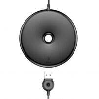 Încărcător wireless QI BASEUS, în stil donut, pentru Apple iPhone - negru