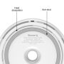 Încărcător wireless QI BASEUS, în stil donut, pentru iPhone - alb