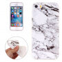 Carcasă de protecţie, din plastic, pentru iPhone 5 / 5S / SE (2016) - marmură albă