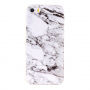 Carcasă de protecţie, din plastic, pentru iPhone 5 / 5S / SE (2016) - marmură albă