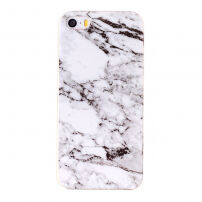 Carcasă de protecţie, din plastic, pentru iPhone 5 / 5S / SE (2016) - marmură albă