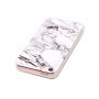 Carcasă de protecţie, din plastic, pentru iPhone 5 / 5S / SE (2016) - marmură albă