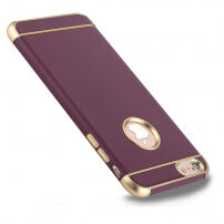 Carcasă de protecţie pentru Apple iPhone 6 Plus / 6S Plus - auriu / vişiniu