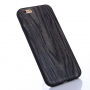 Carcasă de protecţie, cu design de lemn, pentru Apple iPhone 6 Plus / 6S Plus - gri