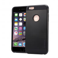 Carcasă de protecţie, din plastic durificat, pentru Apple iPhone 6 Plus / 6S Plus - negru