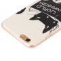 Carcasă de protecţie, din plastic, pentru Apple iPhone 6S Plus / 6 Plus – pisica vrea să conducă lumea