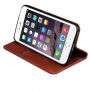 Husă flip de protecţie, din piele artificială, pentru Apple iPhone 6 Plus / 6S Plus - maro