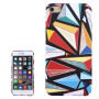 Carcasă de protecţie, din plastic, pentru Apple iPhone 6 Plus / 6S Plus - triunghiuri colorate