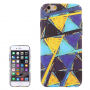 Carcasă de protecţie, din plastic, pentru Apple iPhone 6 Plus / 6S Plus - triunghiuri galbene