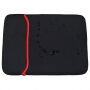 Plic din neopren cu două fețe, pentru ambele feţe, pentru iPad până la 13" / MacBook până la 14" - roşu / negru