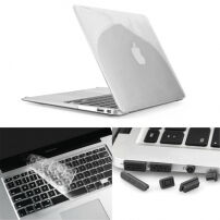 Carcasă de plastic ENKAY, cu protecţie tastatură şi capace de conectori, pentru MacBook Air 3,3"