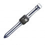 Curea din silicon cu dungi, pentru Apple Watch Ultra 49mm / 46mm / 45mm / 44mm / 42mm - albastru-alb