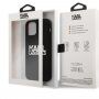 Karl Lagerfeld Stack White Logo husă din silicon pentru iPhone 12 Pro Max - negru