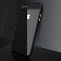 Carcasă ultra subţire CAFELE, cu partea din spate transparentă, pentru Apple iPhone 6 Plus / 6S Plus - negru