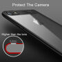 Carcasă ultra subţire CAFELE, cu partea din spate transparentă, pentru Apple iPhone 6 Plus / 6S Plus - negru