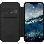 Nomad Rugged Folio carcasă flip din piele cu MagSafe pentru iPhone 12 / 12 Pro - negru