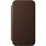 Nomad Rugged Folio carcasă flip din piele cu MagSafe pentru iPhone 12 / 12 Pro - maro
