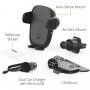 iOttie AutoSense Wireless suport de ventilație/slot CD cu încărcare fără fir pentru iPhone - negru