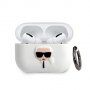 Karl Lagerfeld Karl Head husă din silicon pentru AirPods Pro - alb