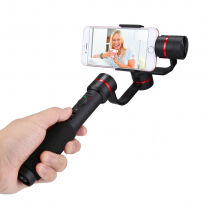 Băţ selfie telescopic Puluz gimbal, cu cap rotativ 360° şi stativ, pentru Apple iPhone