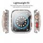 Carcasă de protecție sclipitoare cu sticlă securizată pentru Apple Watch 40mm - gri