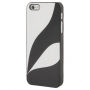 Carcasă de protecţie, din plastic, pentru Apple iPhone 5 / 5S / SE (2016) - negru / alb