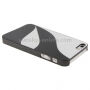 Carcasă de protecţie, din plastic, pentru Apple iPhone 5 / 5S / SE (2016) - negru / alb
