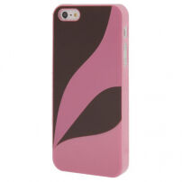Carcasă de protecţie, din plastic, pentru Apple iPhone 5 / 5S / SE (2016) - roz / maro