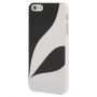 Carcasă de protecţie, din plastic, pentru Apple iPhone 5 / 5S / SE (2016) - alb / negru
