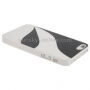 Carcasă de protecţie, din plastic, pentru Apple iPhone 5 / 5S / SE (2016) - alb / negru