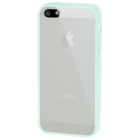 Carcasă ultra subţire, cu ramă colorată, pentru Apple iPhone 5 / 5S / SE (2016) - mentol