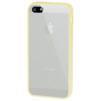 Carcasă ultra subţire, cu ramă colorată, pentru Apple iPhone 5 / 5S / SE (2016) - galben